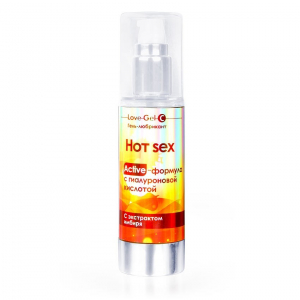 Гель возбуждающий "Love Gel Hot Sex" на водной основе, с экстрактом имбиря, 55ml